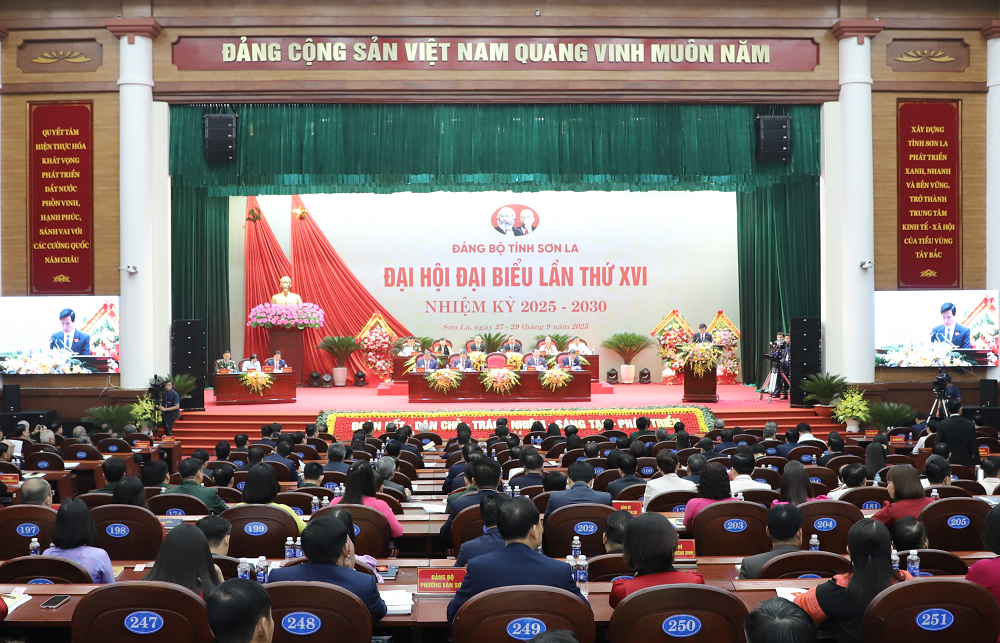 Đại hội đại biểu Đảng bộ tỉnh Sơn La lần thứ XVI, nhiệm kỳ 2025 - 2030.
