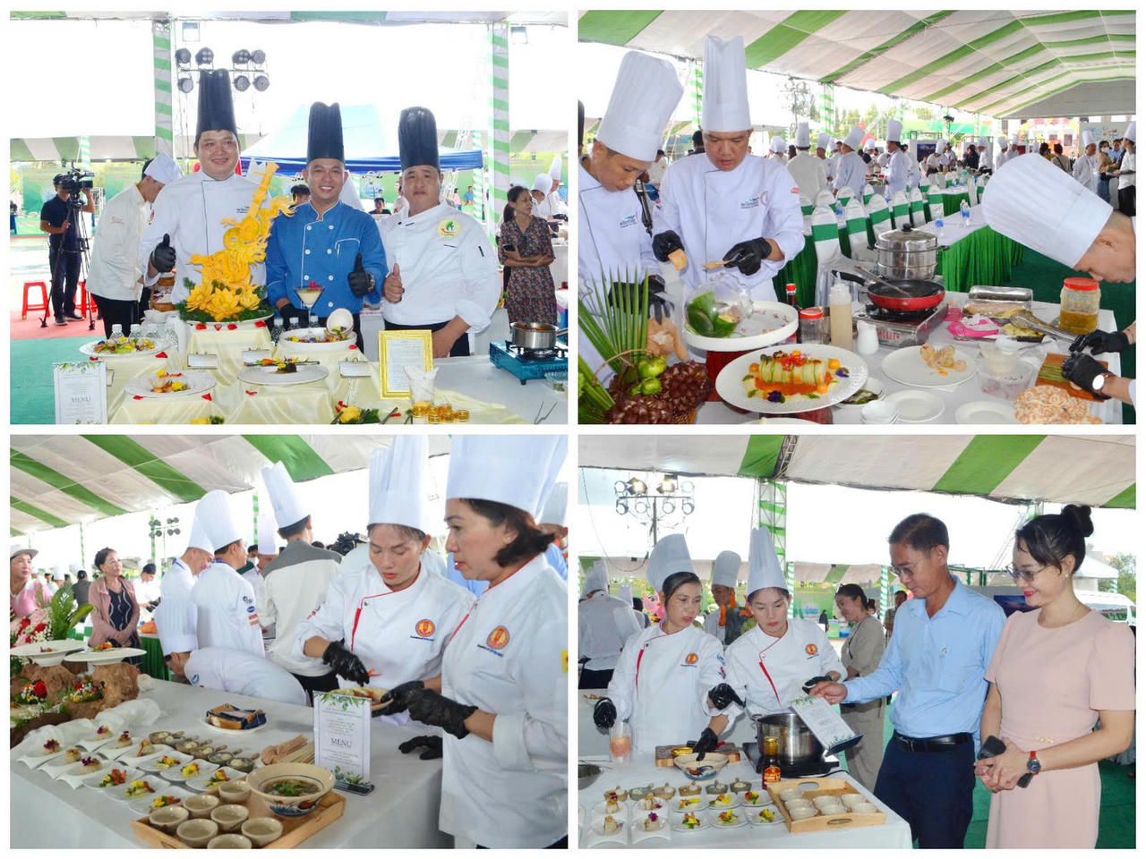 Các đầu bếp chuyên nghiệp từ TP Hồ Chí Minh, các tỉnh Đồng bằng sông Cửu Long và Cà Mau tham gia cuộc thi “Đầu bếp tài năng – Giới thiệu tinh hoa văn hóa ẩm thực Cà Mau”.