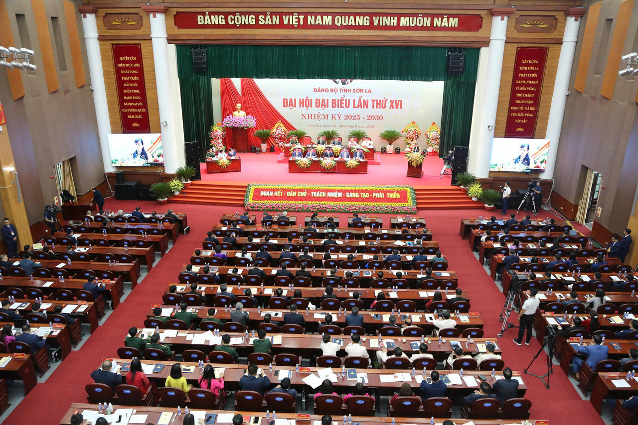 Đại hội đại biểu Đảng bộ tỉnh Sơn La lần thứ XVI, nhiệm kỳ 2025-2030. 