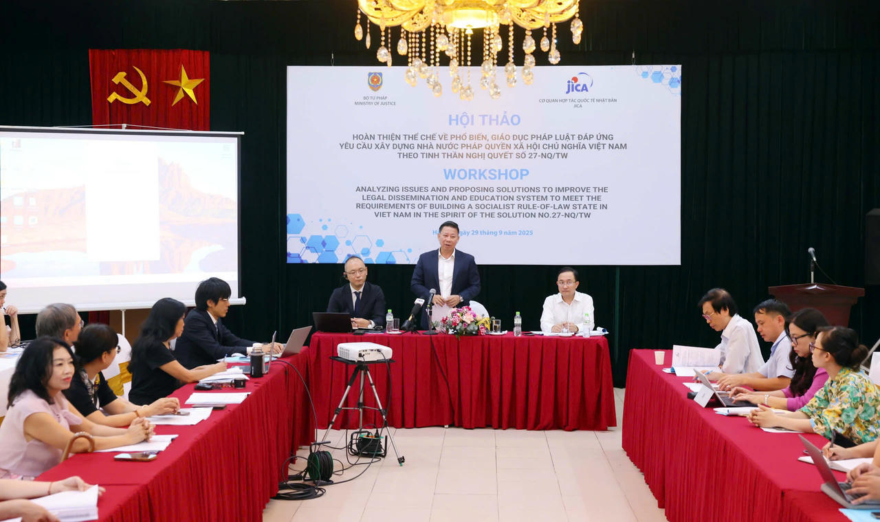 Tiếp tục hoàn hiện thể chế công tác phổ biến, giáo dục pháp luật