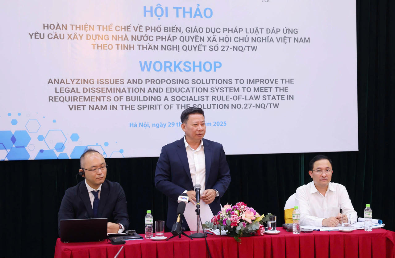 Thứ trưởng Nguyễn Thanh Ngọc phát biểu kết luận Hội thảo.