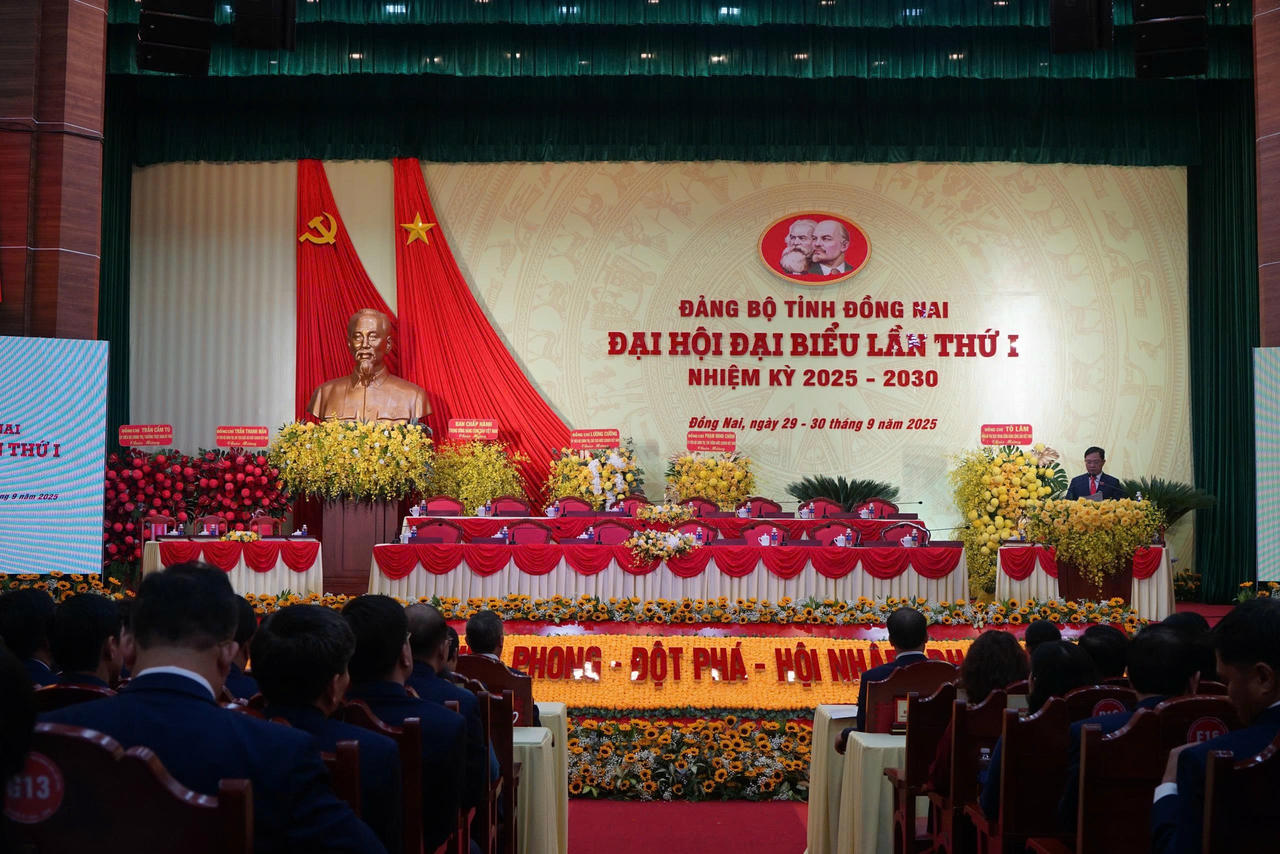 Quang cảnh phiên trù bị Đại hội đại biểu Đảng bộ tỉnh Đồng Nai lần thứ I nhiệm kỳ 2025-2030.