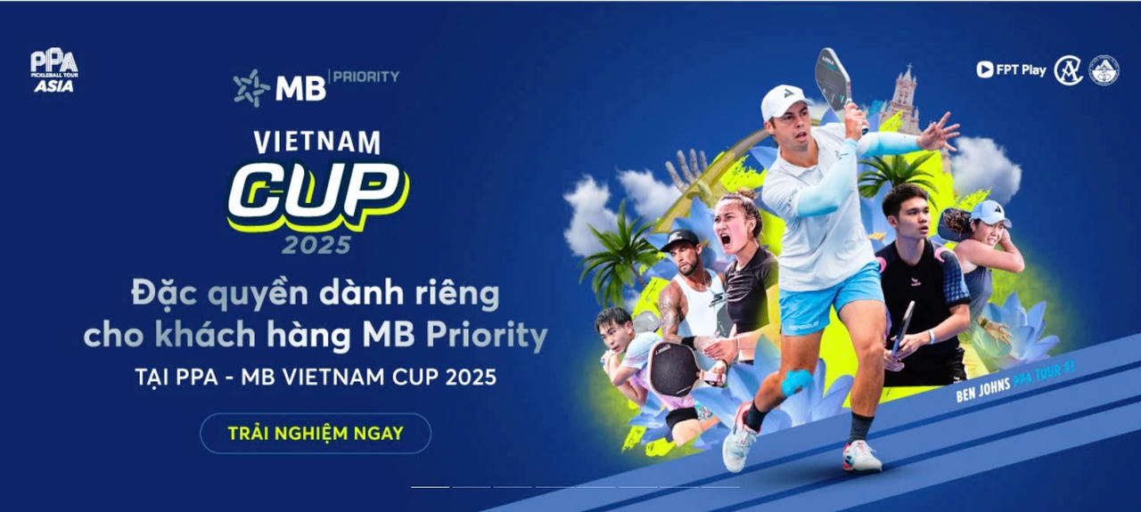 Từ ngày 30/9 đến 4/10, giải pickleball quốc tế PPA Tour Asia - MB Vietnam Cup 2025 diễn ra tại Đà Nẵng.