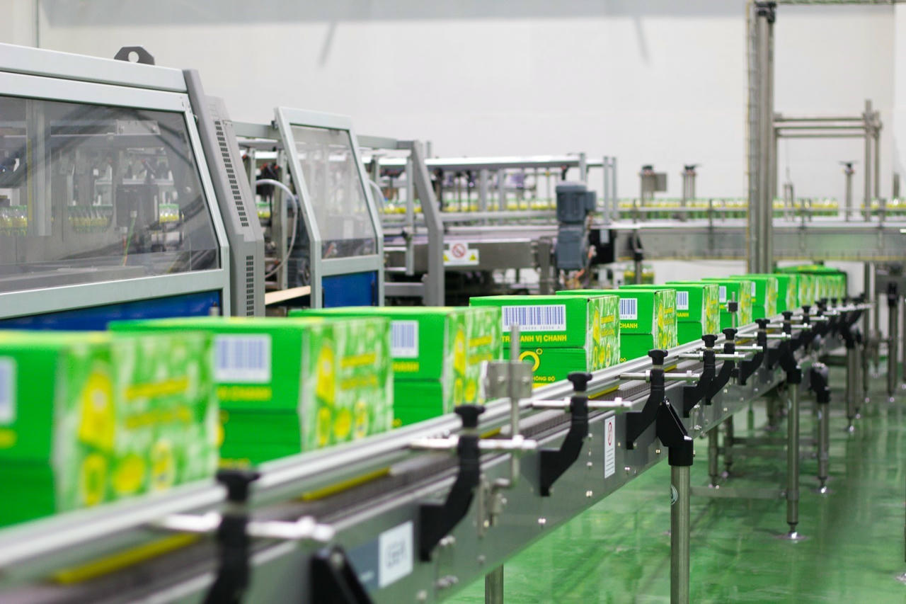 Hệ thống dây chuyền công nghệ chiết lạnh vô trùng dùng trong sản xuất Trà Xanh Không Độ.