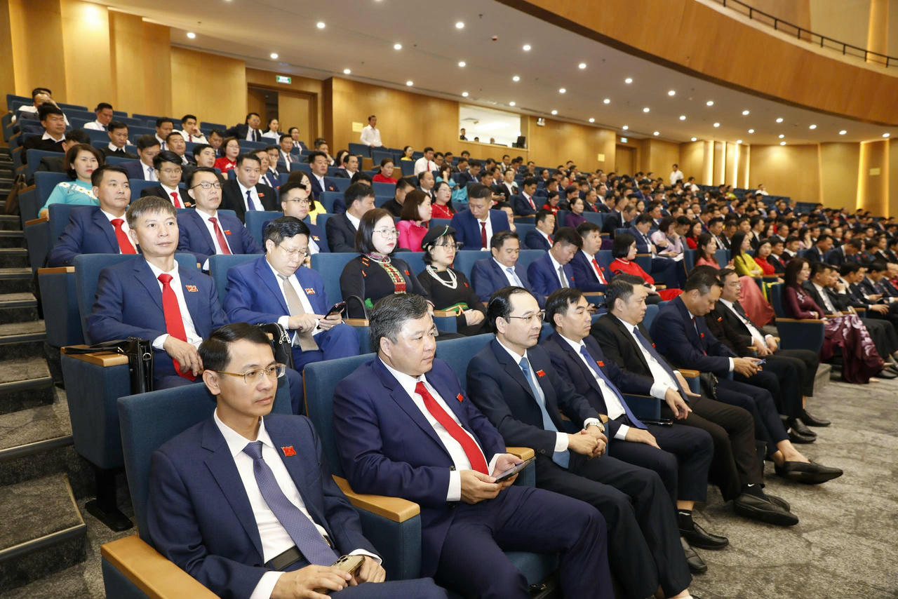 Các đại biểu tham dự phiên bế mạc Đại hội.
