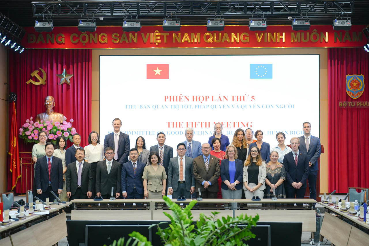 Phiên họp lần thứ năm Tiểu ban hợp tác Việt Nam–EU về Quản trị tốt, Pháp quyền và Quyền con người