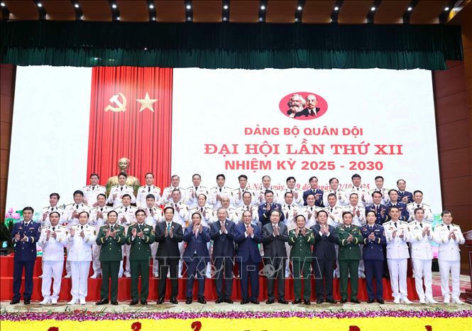 Tổng Bí thư Tô Lâm và các đại biểu. Ảnh: Thống Nhất/ TTXVN