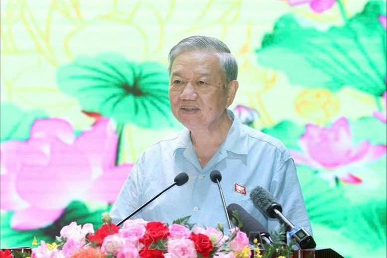 Tổng Bí thư Tô Lâm tiếp xúc cử tri 9 xã của Hà Nội
