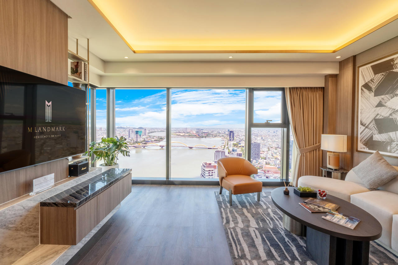 Tầm view tuyệt mỹ hướng trực diện Cầu Rồng – cây cầu biểu tượng của thành phố Đà Nẵng