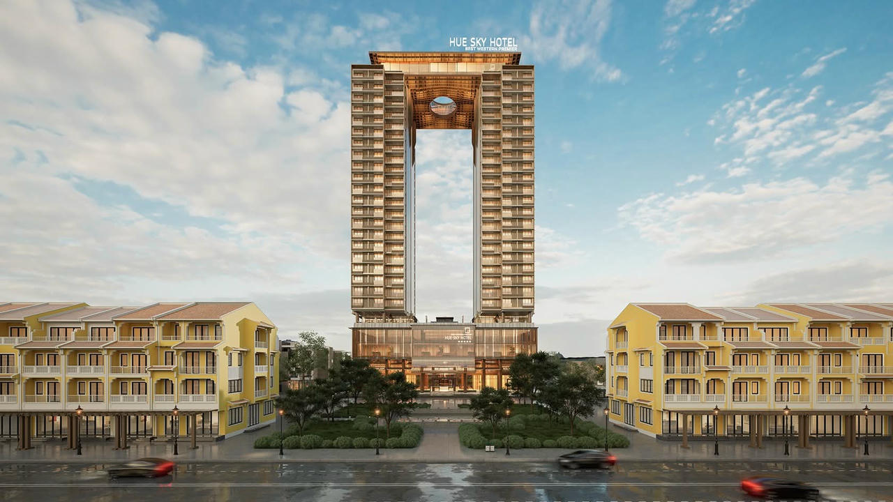 Phối cảnh khách sạn Best Western Premier Hue Sky Hotel.