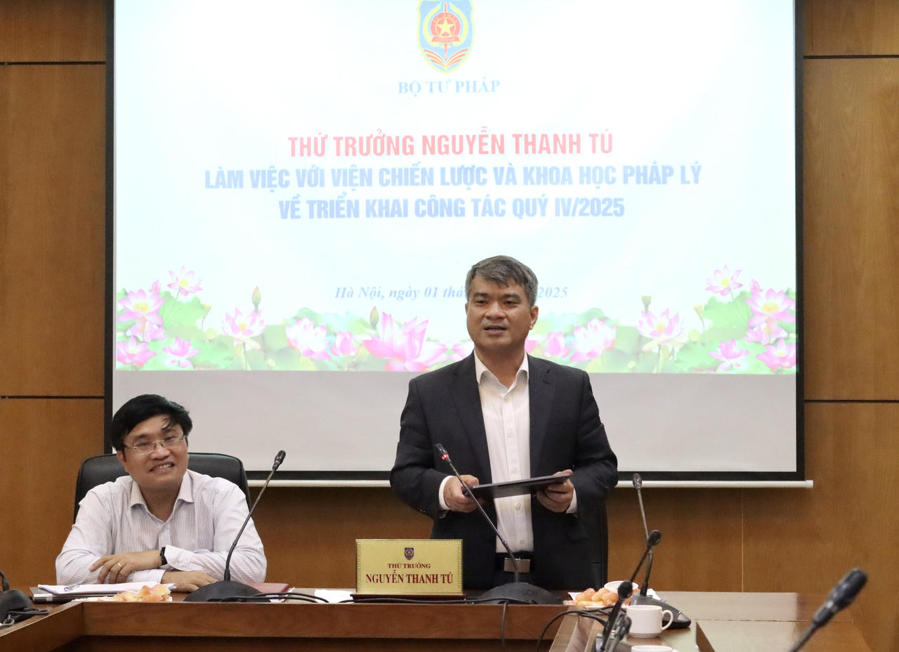 Thứ trưởng Nguyễn Thanh Tú phát biểu kết luận.