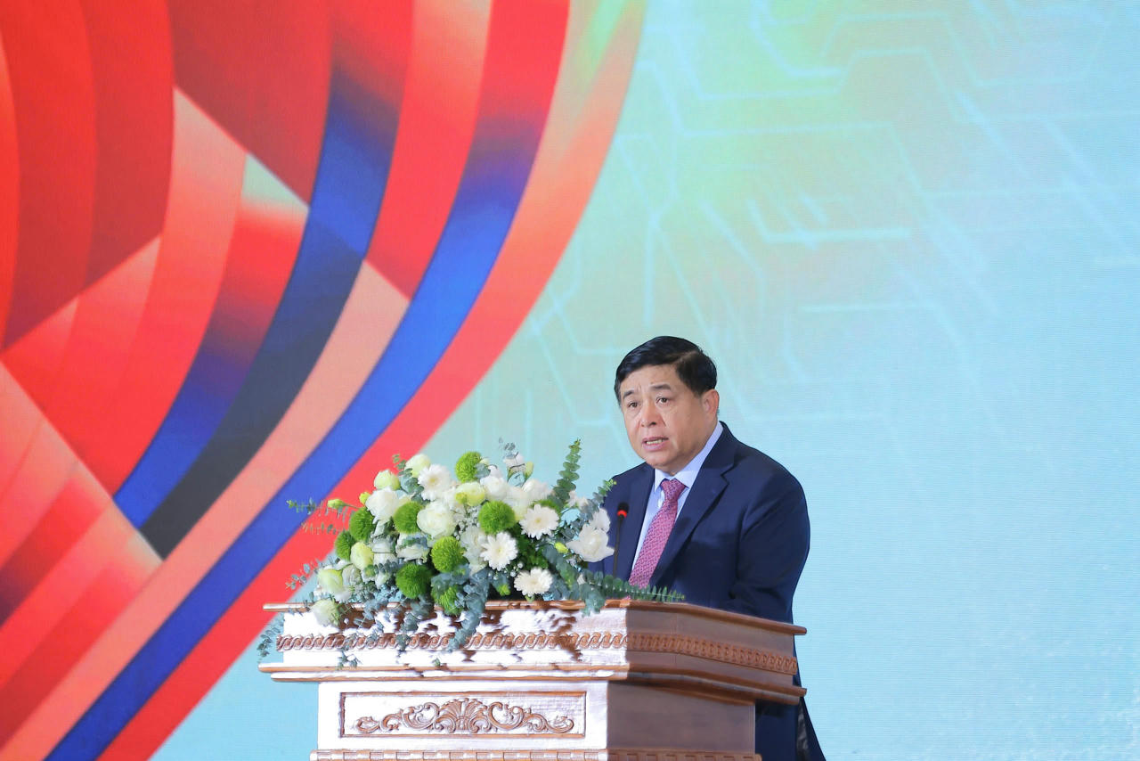 Phó Thủ tướng Nguyễn Chí Dũng phát biểu khai mạc tại Ngày hội (Ảnh: MST)