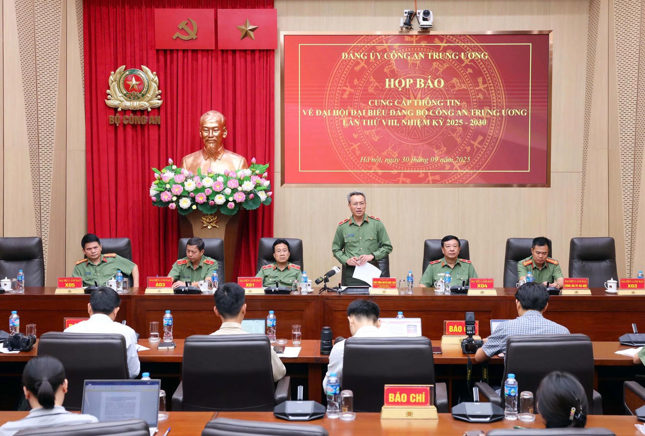 Đại hội đại biểu Đảng bộ Công an Trung ương lần thứ VIII diễn ra từ ngày 3 - 5/10