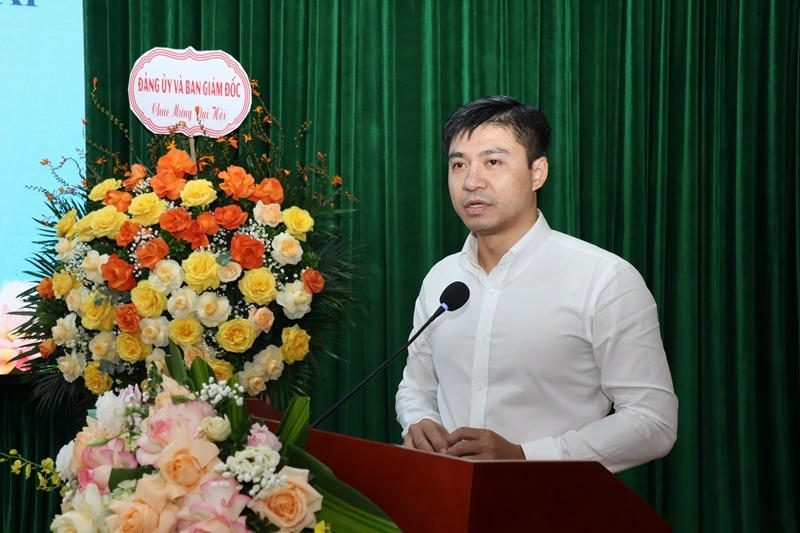 Đồng chí Trịnh Xuân Tùng - Bí thư Đoàn Bộ Tư pháp phát biểu tại đại hội