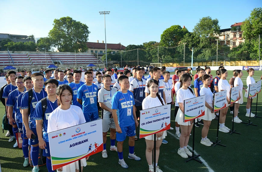 Khai mạc Giải bóng đá công nhân, viên chức Việt Nam 2025