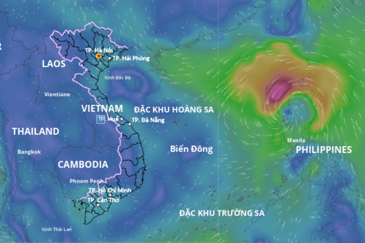 2 kịch bản di chuyển của bão Matmo 