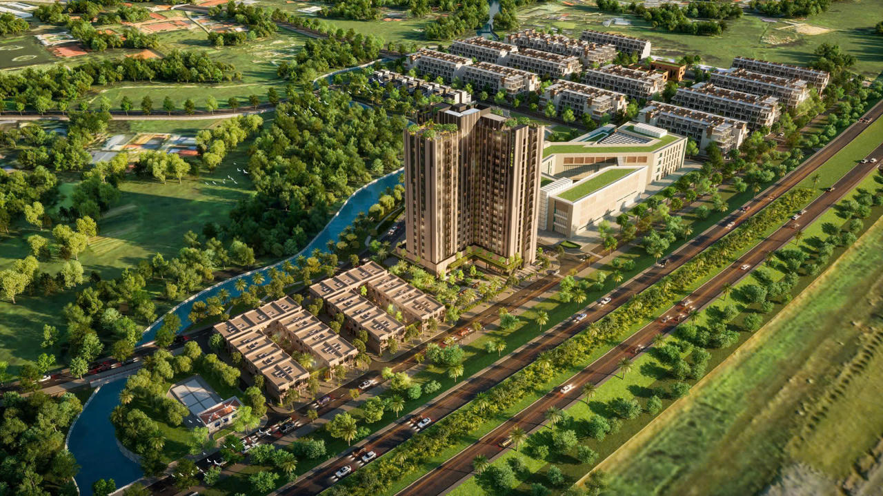 Phối cảnh dự án nhà ở xã hội - Khu dân cư Đại Thắng nằm tại phường Vạn Xuân, phường Phổ Yên, tỉnh Thái Nguyên.