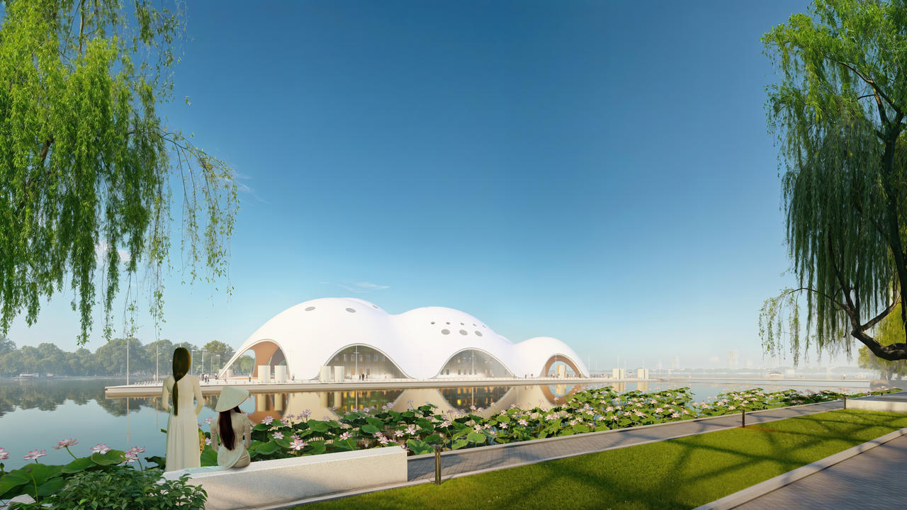 Công trình được đầu tư không gian theo triết lý xanh và tôn vinh các giá trị văn hoá, lịch sử của thủ đô  
