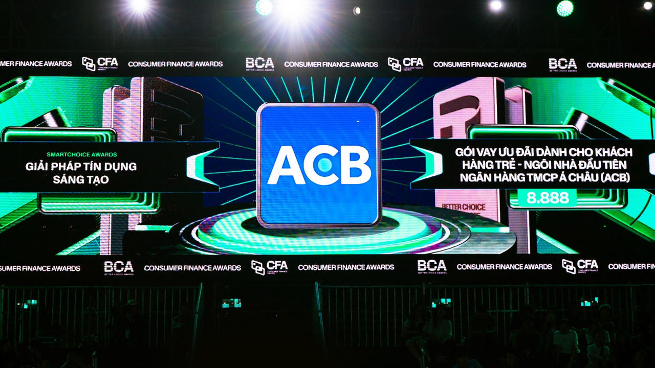 ACB được vinh danh Giải pháp tín dụng Sáng tạo tại Better Choice Awards 2025 với chương trình 'Ngôi Nhà Đầu Tiên'