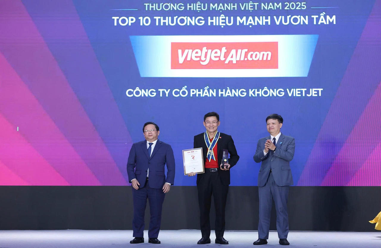Vietjet, Masan, Vinfast... được vinh danh thương hiệu Mạnh Việt Nam