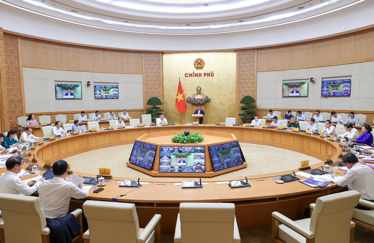 Toàn cảnh phiên họp Chính phủ thường kỳ tháng 9/2025. (Ảnh: VGP).