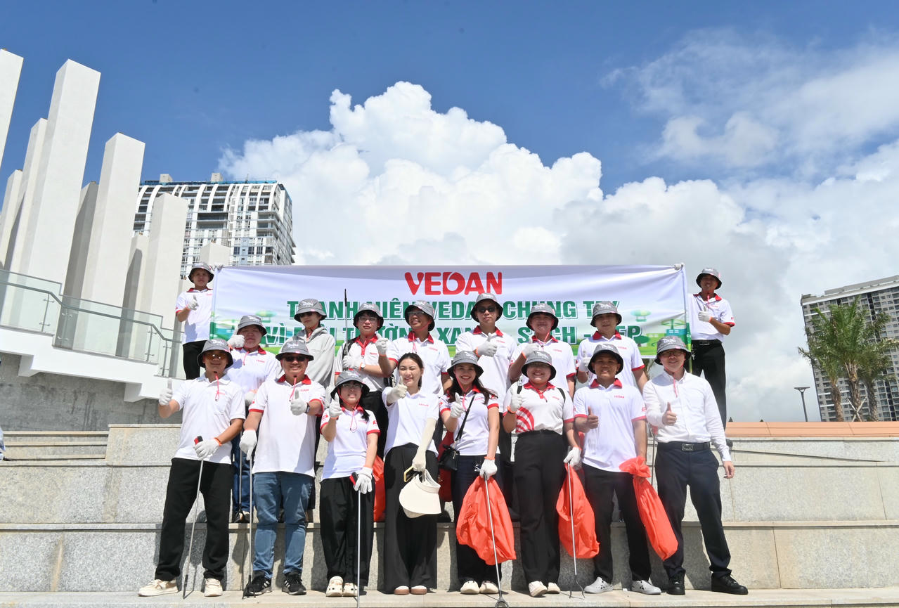 Tình nguyện viên là các CBCNV Vedan Việt Nam tập hợp tham gia hoạt động