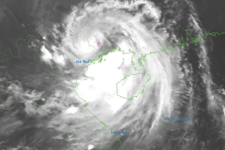 Bão số 11 đi vào Quảng Tây - Trung Quốc, hoàn lưu sau bão có thể gây mưa lớn