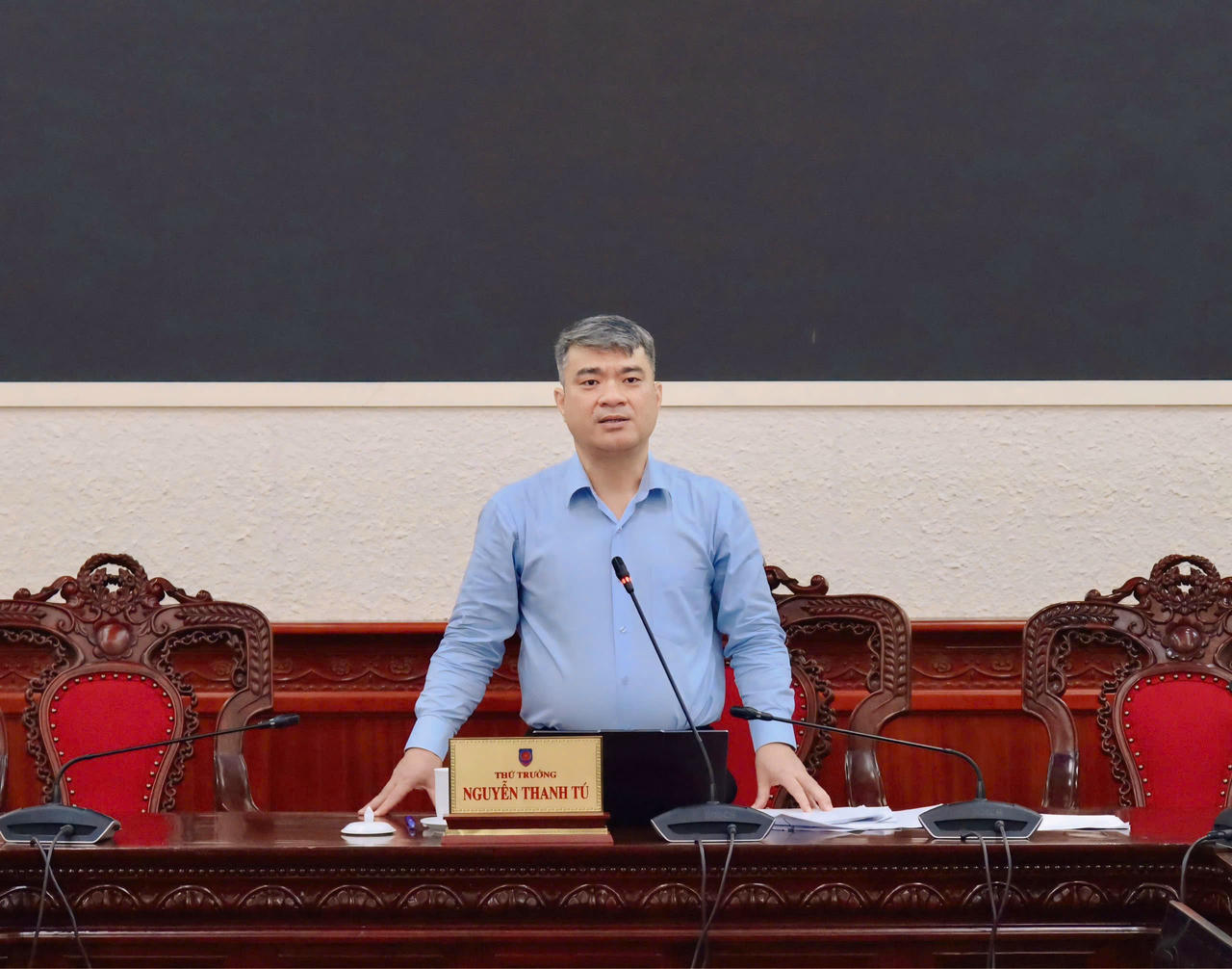 Thứ trưởng Nguyễn Thanh Tú phát biểu kết luận.