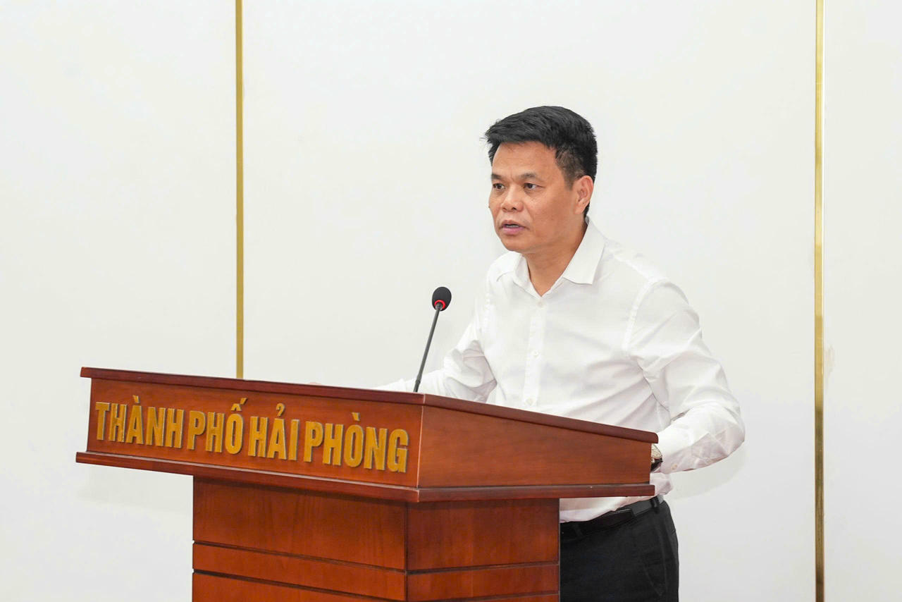 Chủ tịch UBND TP Lê Ngọc Châu phát biểu tại hội nghị.