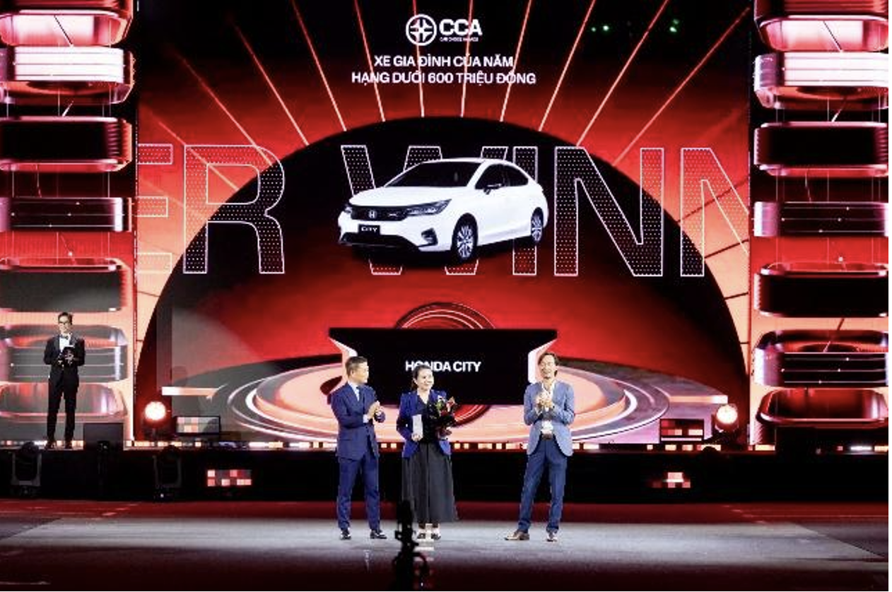 City và CR-V e:HEV RS của Honda Việt Nam được nhận giải Better Choice Awards 2025
