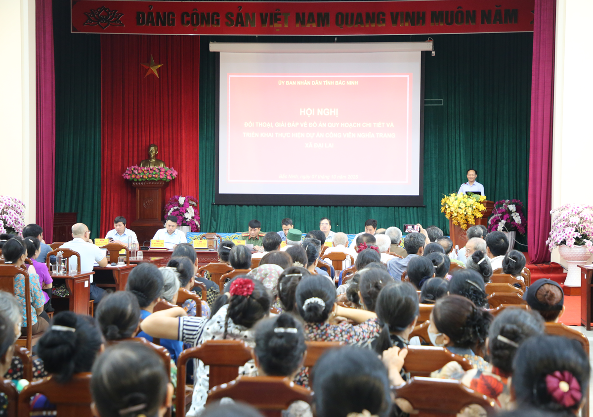 Bắc Ninh: Đối thoại với người dân về dự án Công viên nghĩa trang Đại Lai