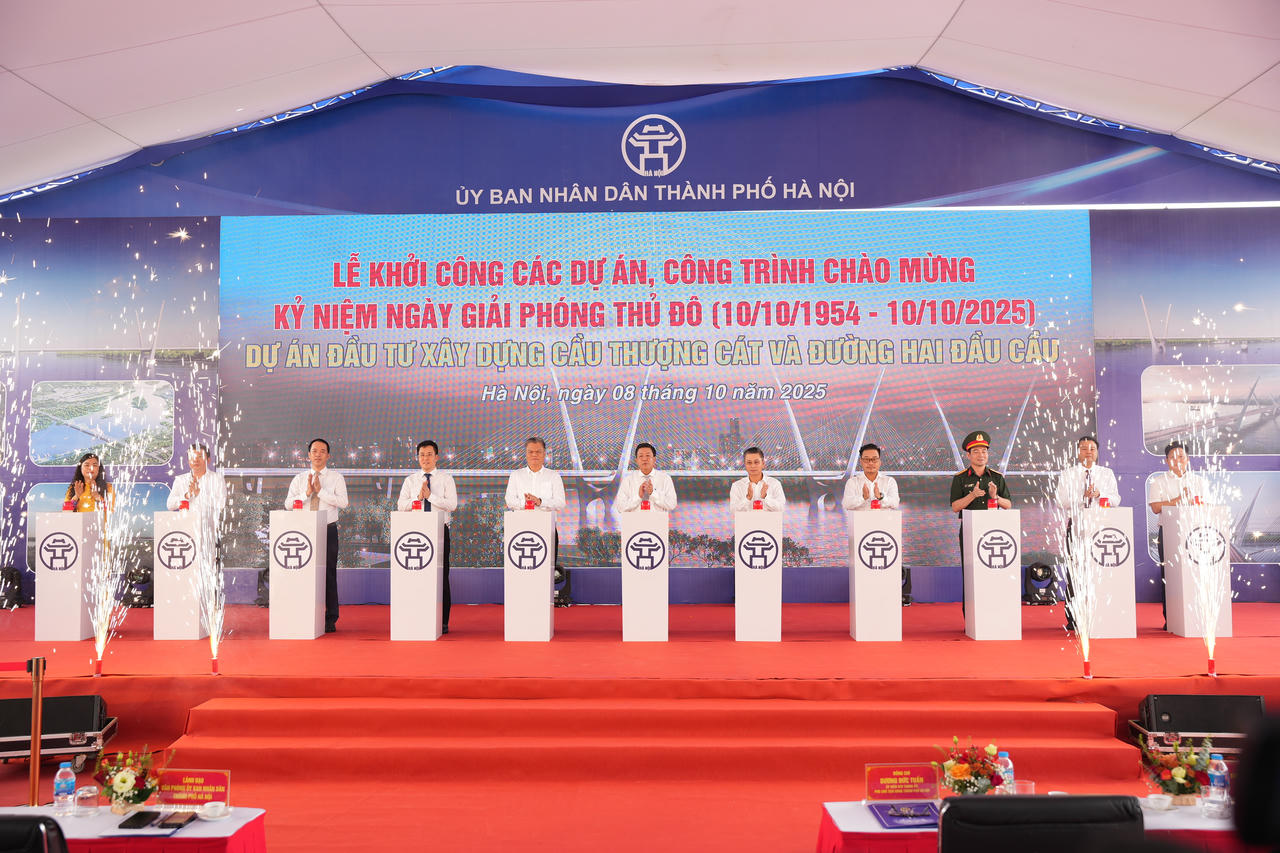 Hà Nội khởi công Dự án cầu Thượng Cát 