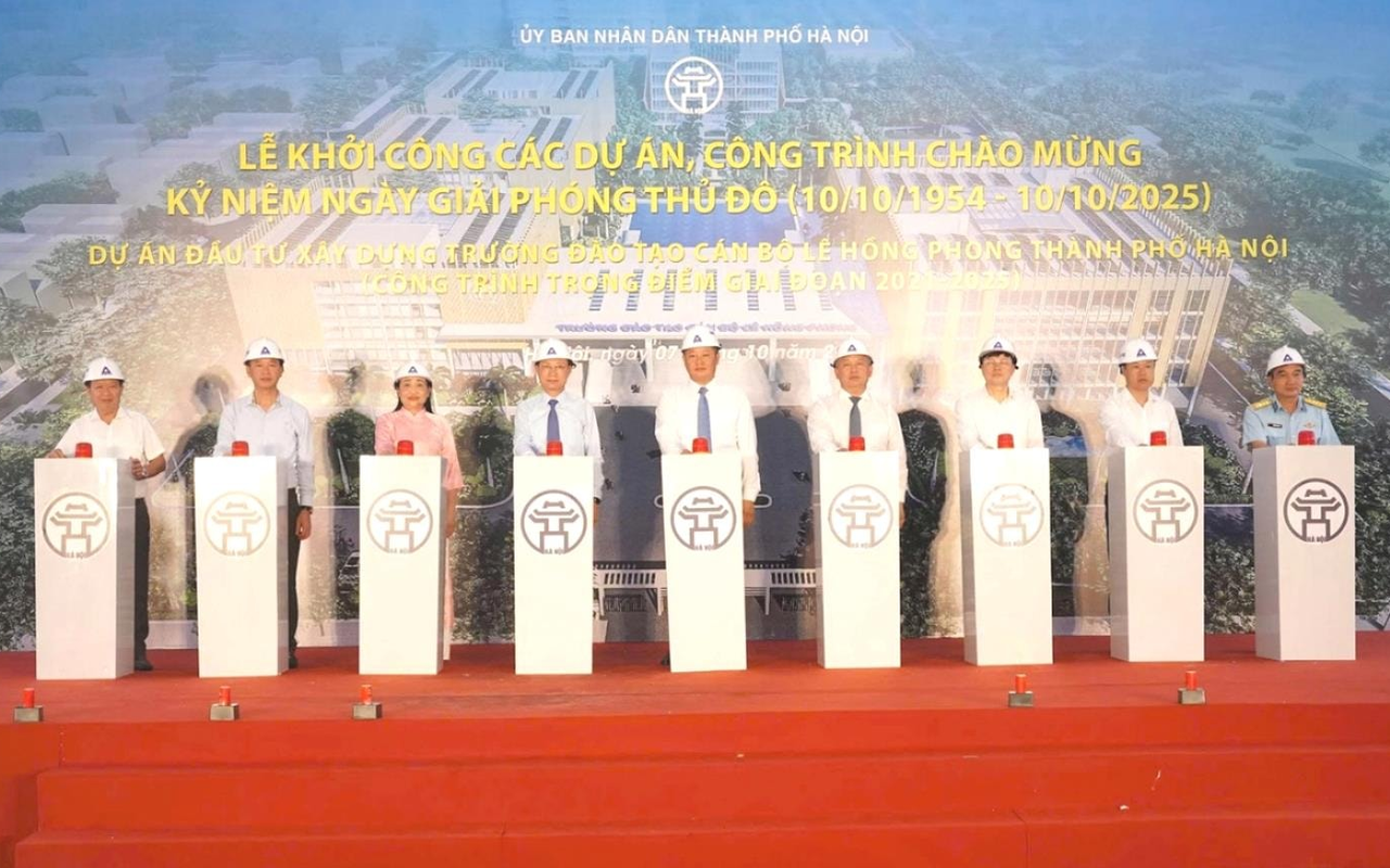 Hà Nội khởi công dự án xây dựng Trường Đào tạo cán bộ Lê Hồng Phong