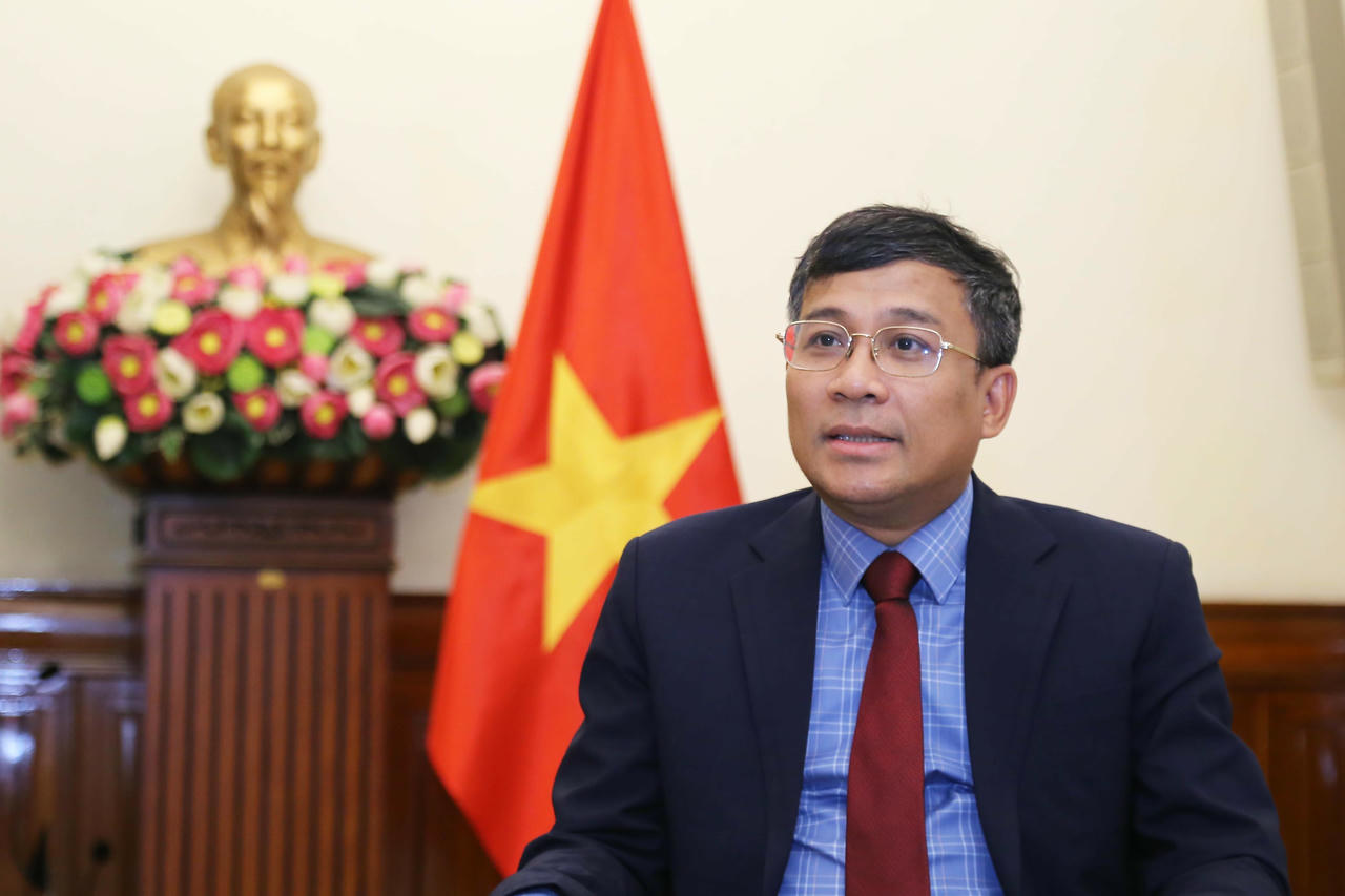 Thứ trưởng Thường trực Bộ Ngoại giao Nguyễn Minh Vũ. Ảnh: Thành Long - Báo Thế giới và Việt Nam.