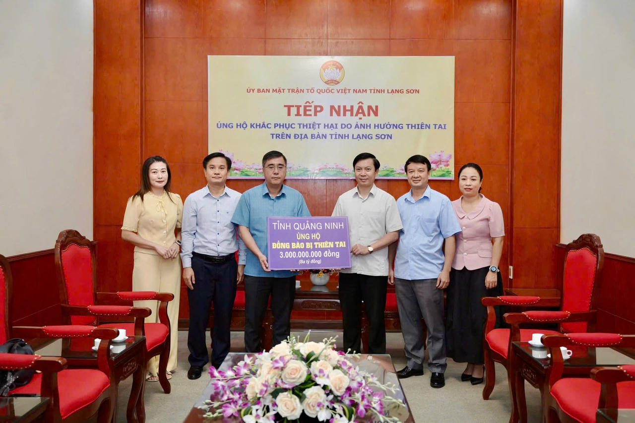 Quảng Ninh ủng hộ Nhân dân tỉnh Lạng Sơn.