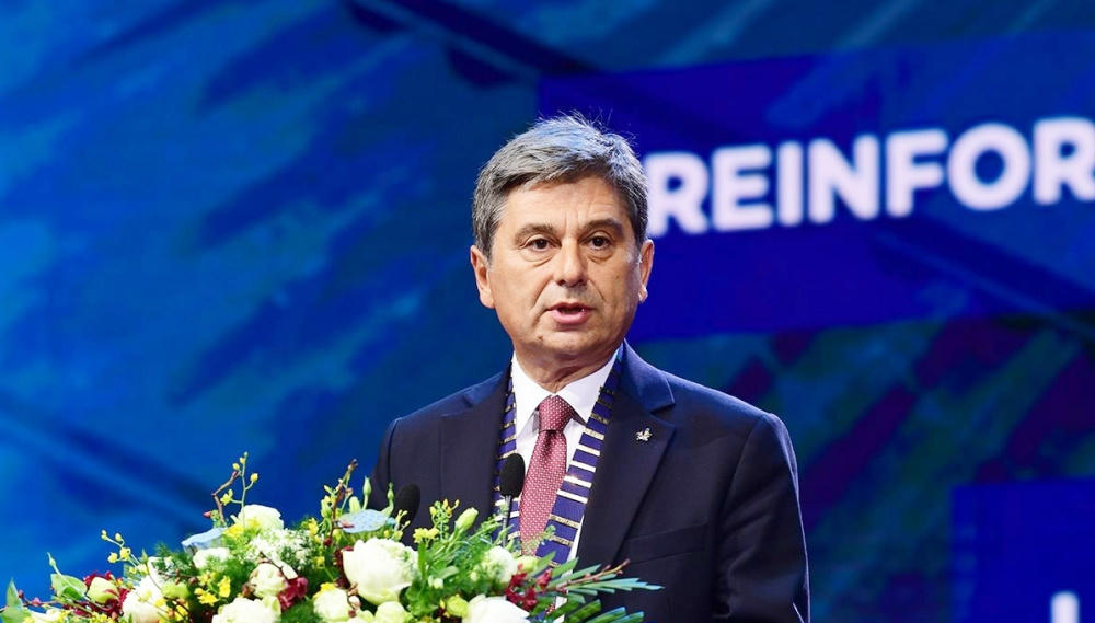 Ông Turgut Erkeskin - Chủ tịch FIATA phát biểu.