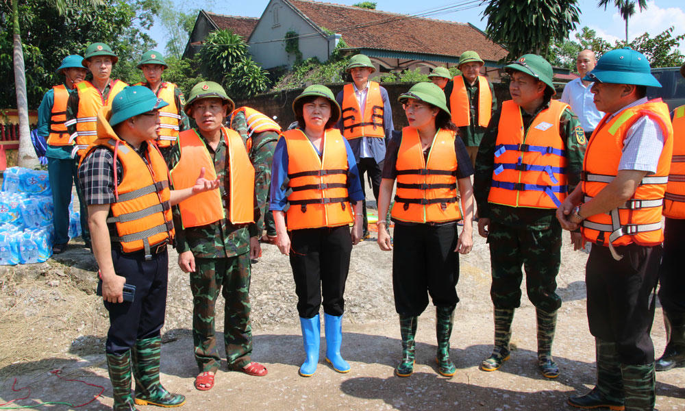 Bắc Ninh: Kịp thời hỗ trợ người dân hai xã Tiên Lục và Mỹ Thái vượt qua thiên tai