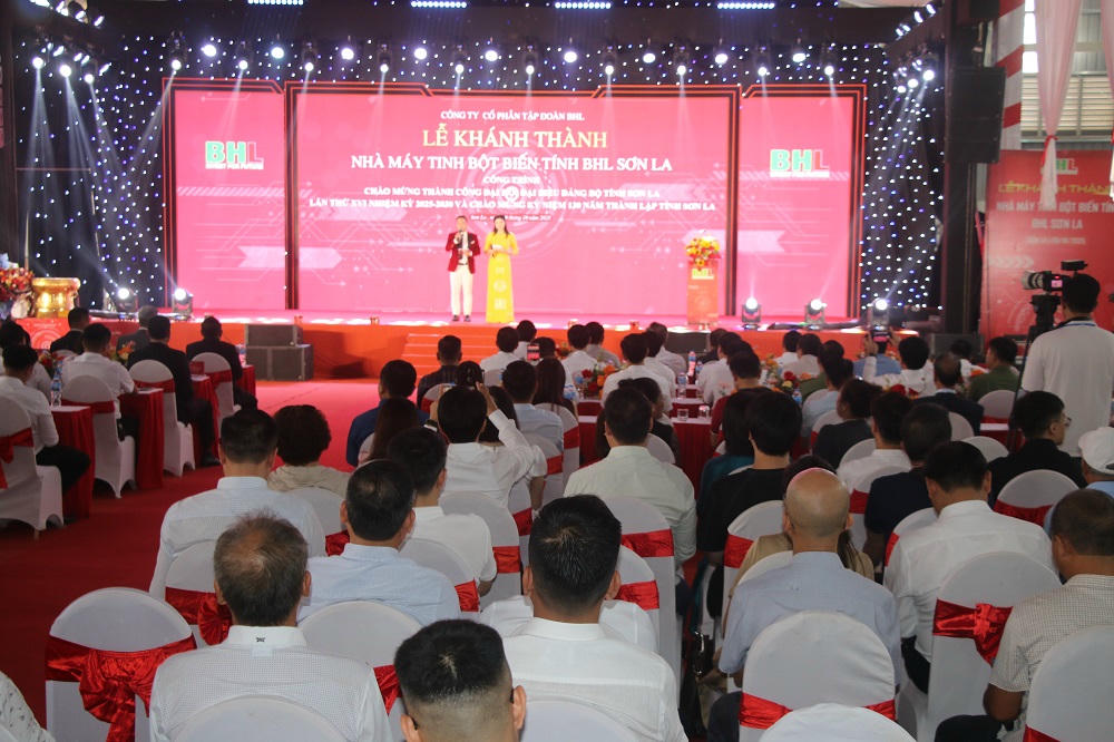 Lễ khánh thành Nhà máy tinh bột biến tính BHL Sơn La.