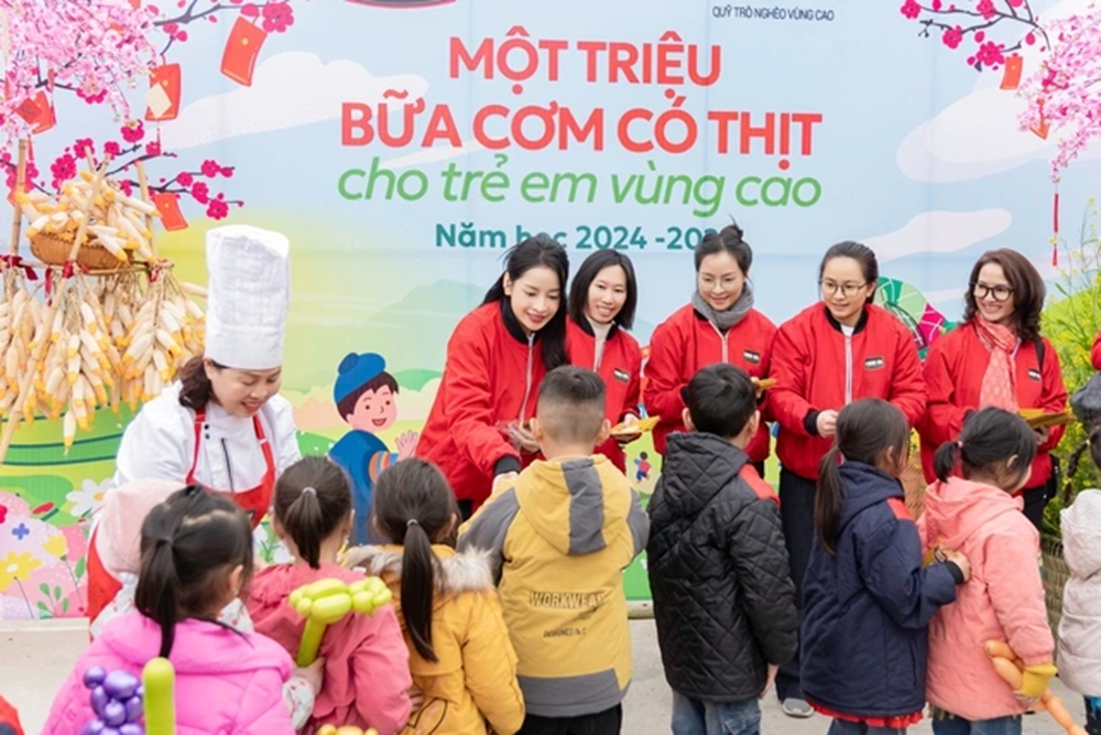 Chương trình Bữa cơm có thịt cho trẻ vùng cao của Masan Consumer.