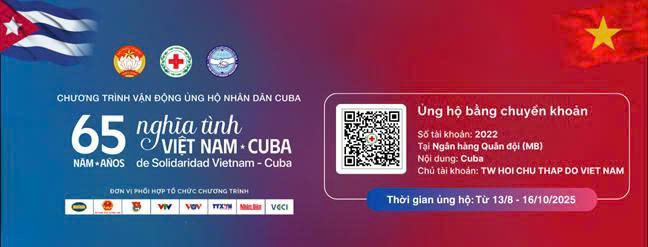 Thông tin chuyển khoản ủng hộ nhân dân Cuba