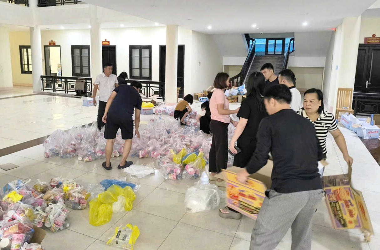 Thái Nguyên lan tỏa tinh thần sẻ chia giữa tâm lũ