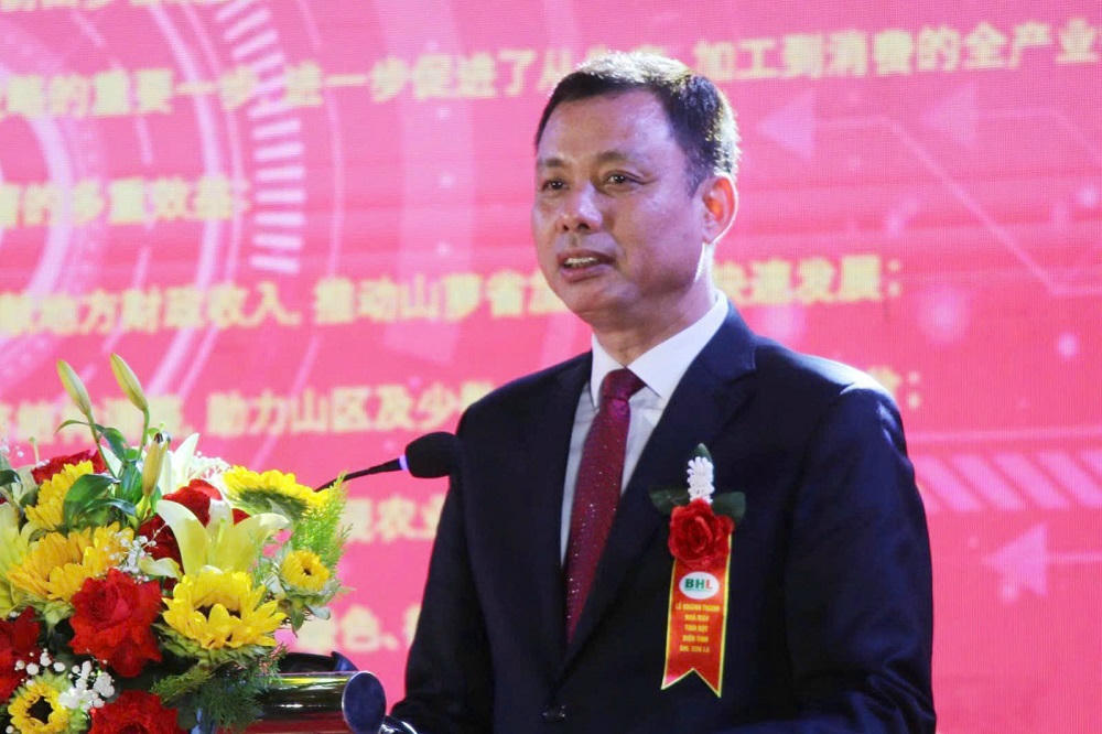 Ông Nguyễn Thành Công, Phó chủ tịch UBND tỉnh Sơn La phát biểu tại buổi lễ.