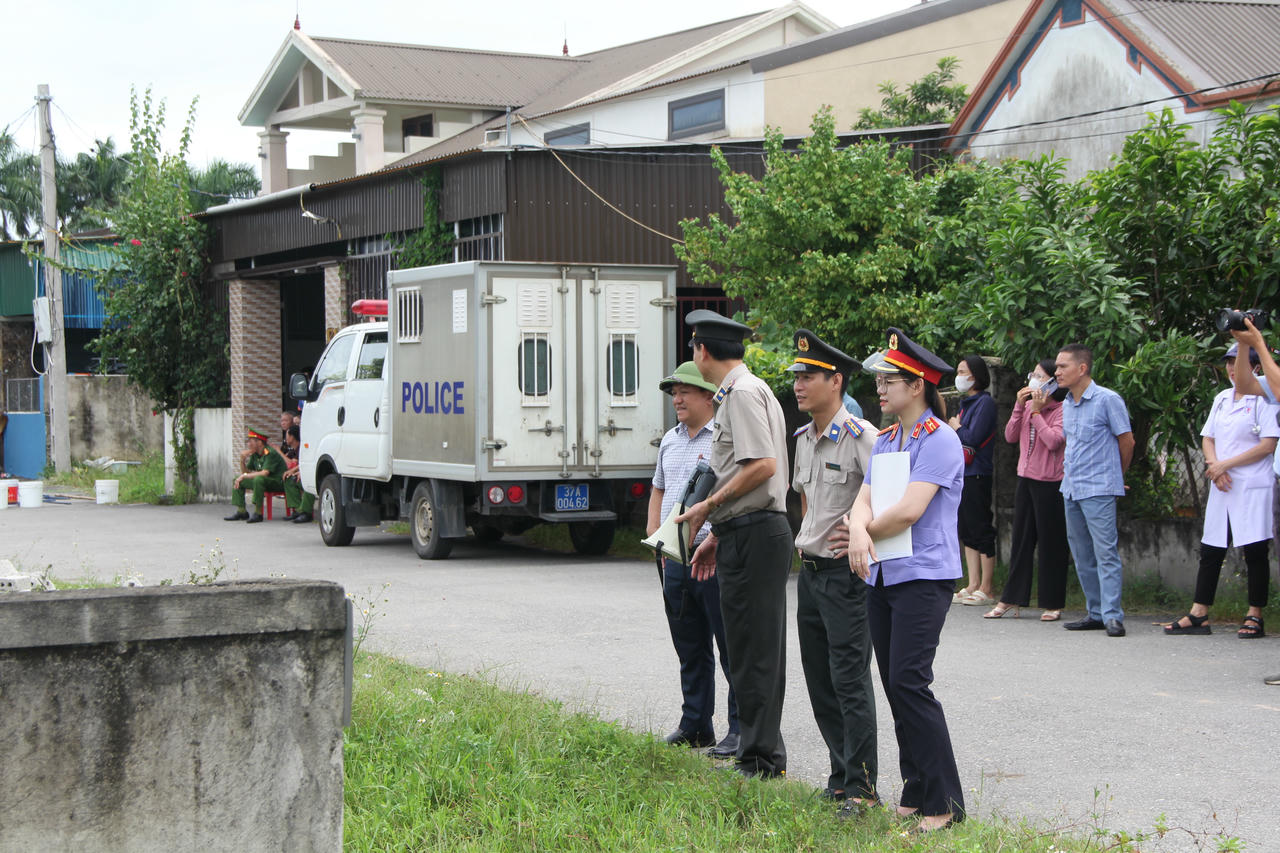 Một vụ cưỡng chế THADS được Cục THADS tỉnh triển khai thành công