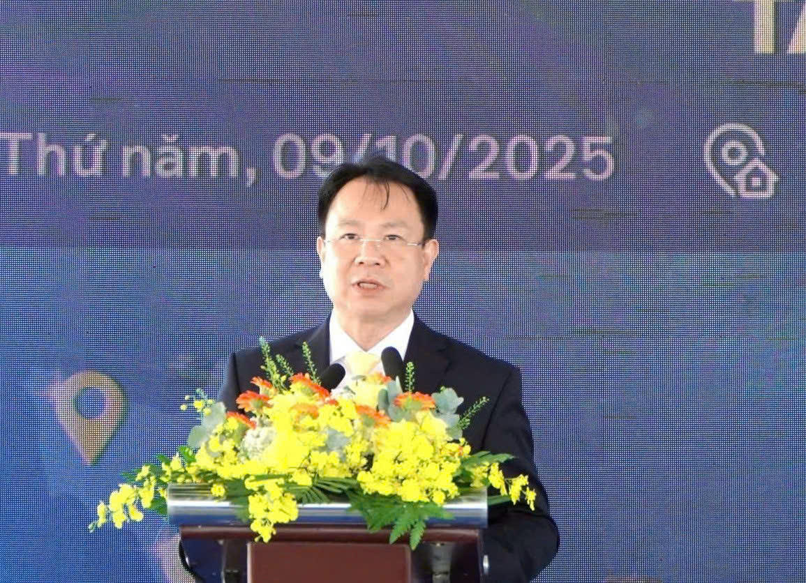 Ông Trần Quang Hiền, Giám đốc Sở Y tế tỉnh An Giang phát biểu tại buổi lễ.