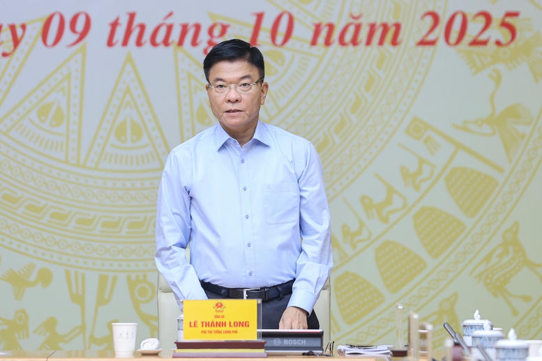 Phó Thủ tướng Lê Thành Long phát biểu tại hội nghị - Ảnh: VGP/Nhật Bắc