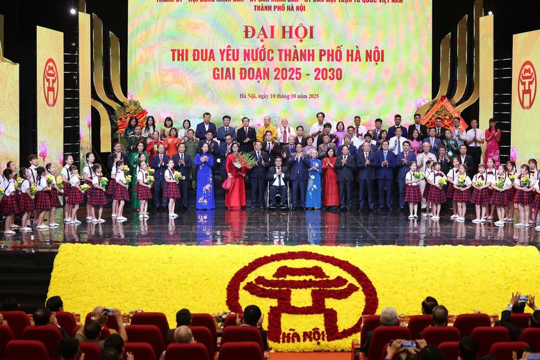 Thủ tướng Phạm Minh Chính, Phó Chủ tịch nước Võ Thị Ánh Xuân cùng các đại biểu dự Đại hội. Ảnh: VGP