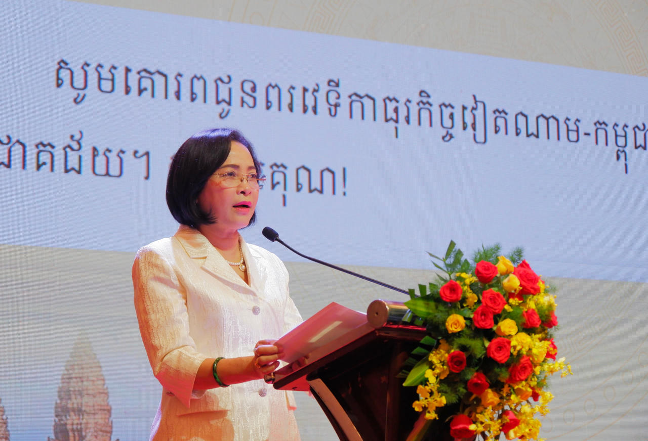 Phó Chủ tịch Quốc hội Nguyễn Thị Thanh phát biểu tại Diễn đàn.&nbsp;Ảnh: Hoa Lê