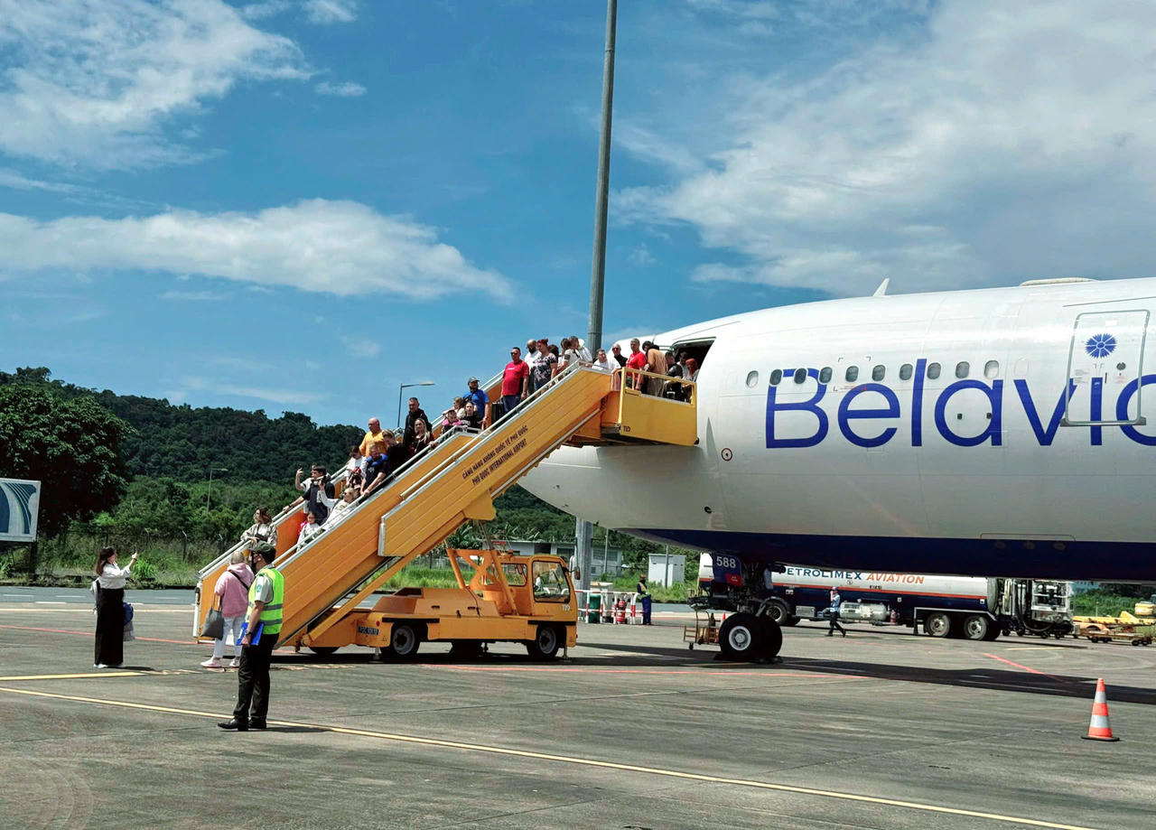 Đặc khu Phú Quốc, tỉnh An Giang đón chuyến bay thẳng đầu tiên từ Belarus