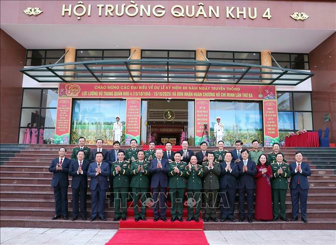 Tổng Bí thư Tô Lâm và các đại biểu. Ảnh: Thống Nhất/TTXVN