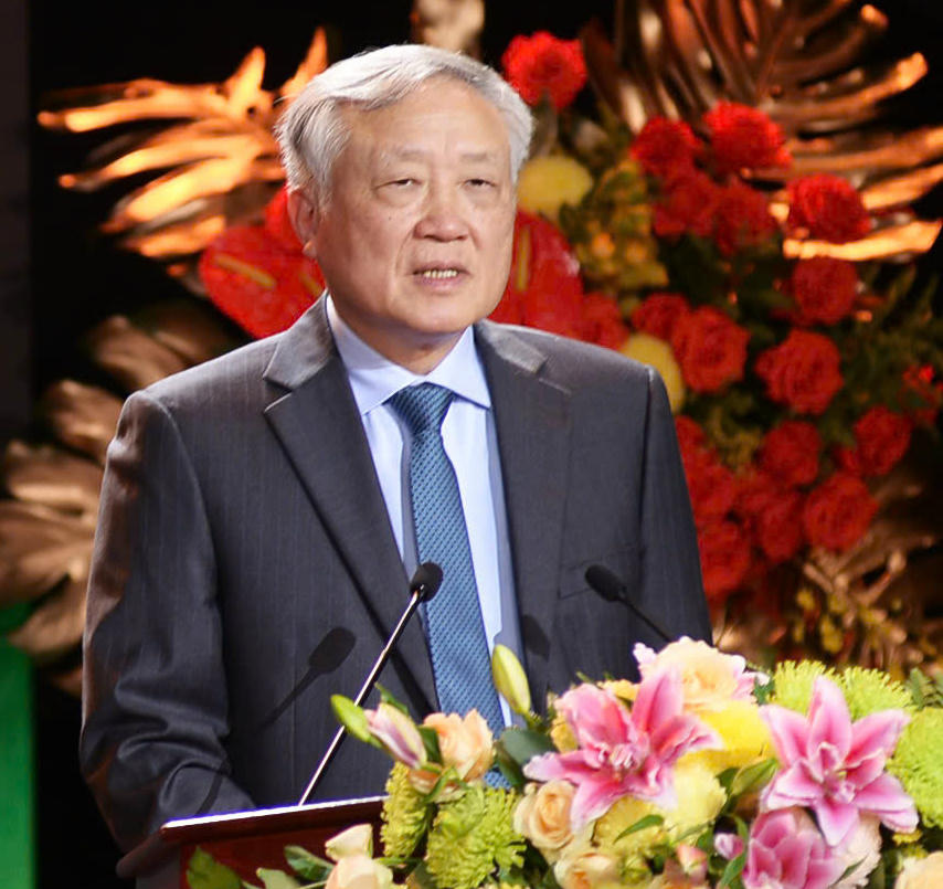 Uỷ viên Bộ Chính trị, Phó Thủ tướng Thường trực Chính phủ Nguyễn Hoà Bình phát biểu tại Hội nghị.